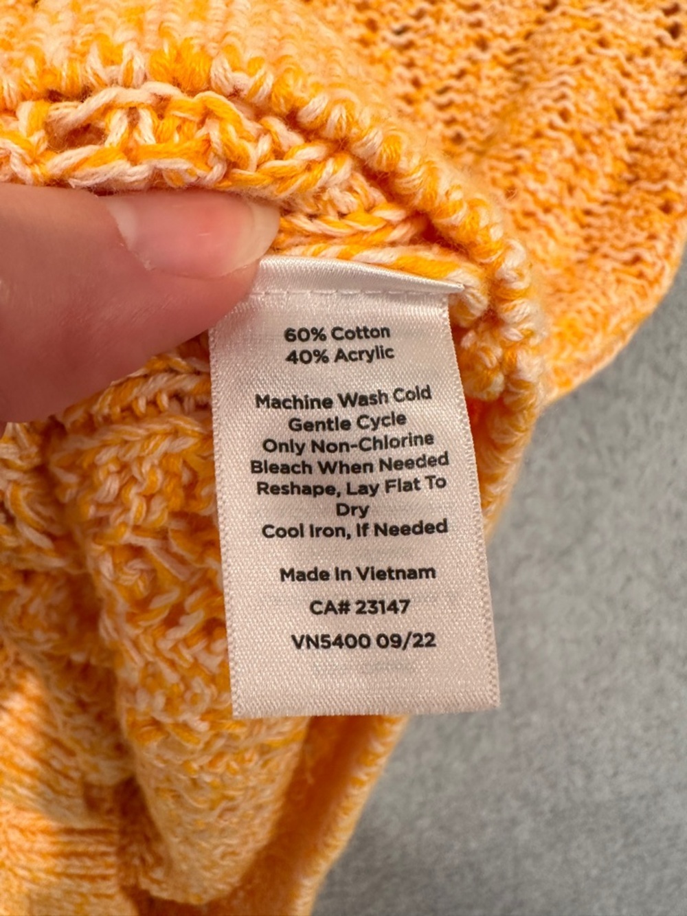 Talbots Sunny Yellow Open-Weave Knit Crewneck Sweater - Picture 4 of 8